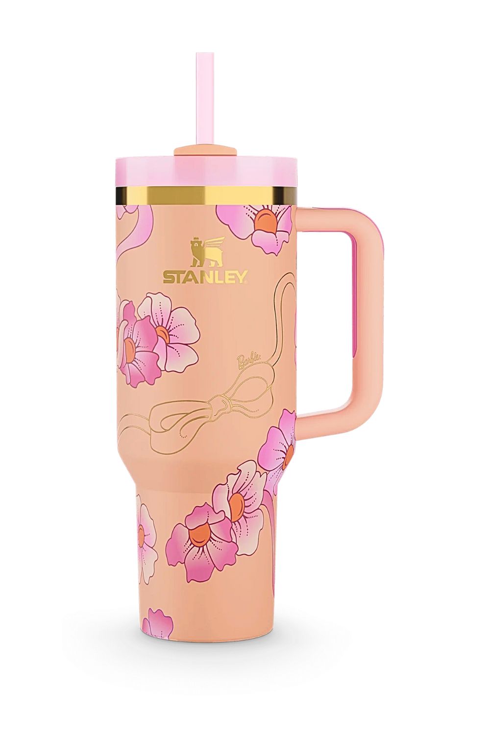 The Stanley X Barbie Quencher 40 OZ - '80s Peaches 'N Cream