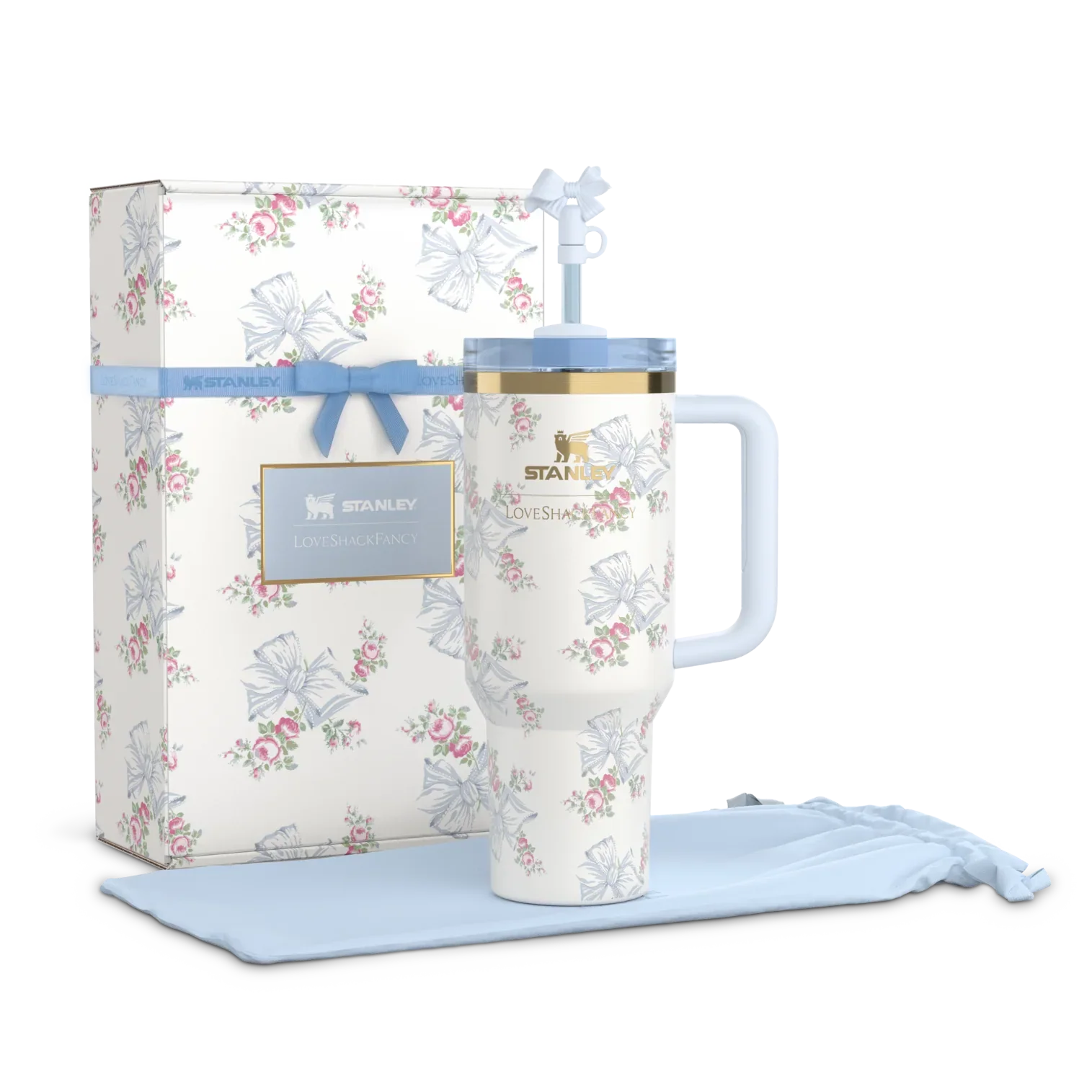 The Stanley x LoveShackFancy Holiday Quencher | 40 OZ - Blue