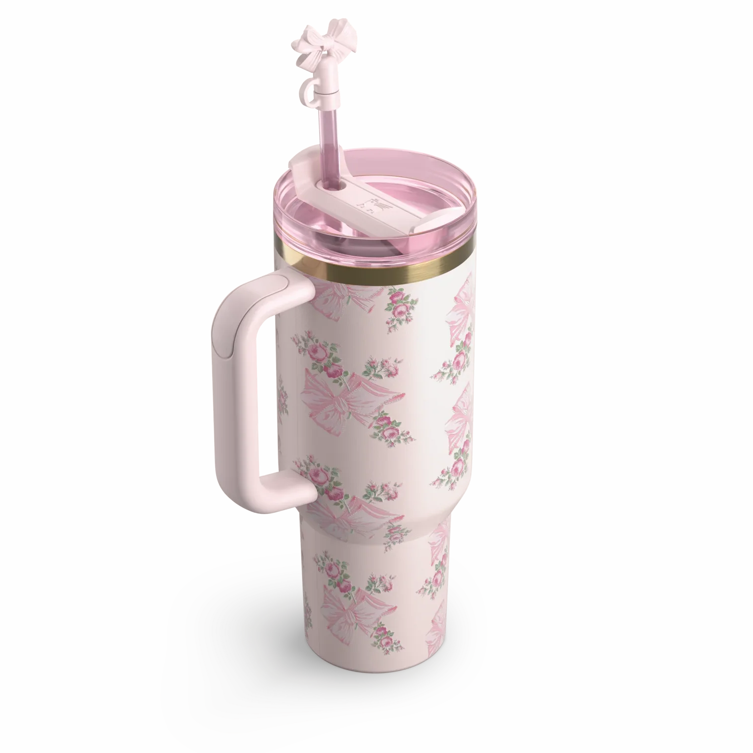 The Stanley x LoveShackFancy Holiday Quencher | 40 OZ - Pink